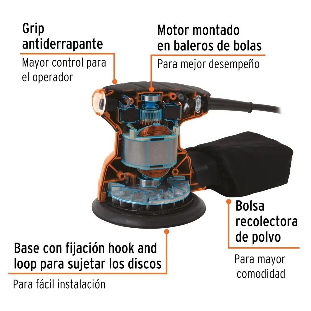 LIJADORA ROTO ORBITAL PROFESIONAL 5